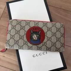 GUCCI ミスティックキャット 長財布 GG 猫 刺繍 - メルカリ