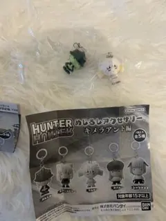 ハンターハンター　めじるしアクセサリー　キメラアント編　メルエム　コムギ　set