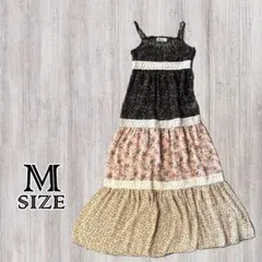 花柄キャミワンピース マキシ コケット バレエコア 姫ギャル フェアリーグランジ