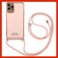 iPhoneケース　カメラレンズ保護カバーネックストラップ手ぶら