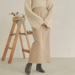 Ambre Neige アンブルネージュ 花柄タイトスカートのサムネイル