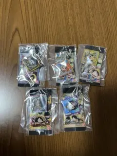 ワンピース　大海賊シールウエハース　ミニチュアチャーム　5点