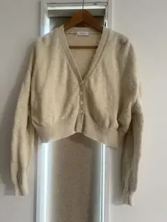 美品！BEAUTY&YOUTH クロップドカーディガン アイボリー