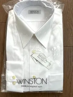 【未着用品】40-76 WINSTON 白　メンズ　ワイシャツ