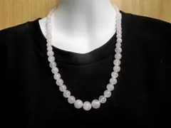 天然石 ローズクォーツネックレス　　250720548