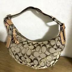 極美品 COACH コーチ シグネチャー ホーボー10599 保存袋付