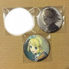 鏡音リン　缶バッジ　グリッター缶バッジ　プロセカ
