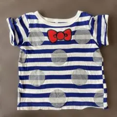 maarook ハローキティ ストライプ Tシャツ 110