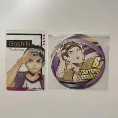 ハイキュー ファンパーク コレクション缶バッジ 五色工 箔押しクリアカード