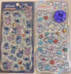 ボンボンドロップシール　プチドロ　スティッチ　あわわちゃん