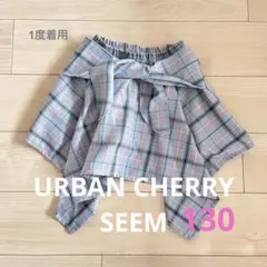 アーバンチェリーSEEM巻きシャツ風ミニスカート アシメ チェック柄のサムネイル