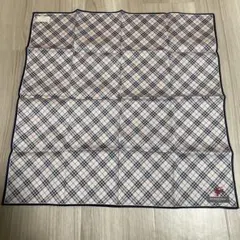 【未使用品】バーバリー ハンカチ ノバチェック ホースマーク ネイビー系