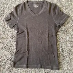 COMME CA ISM ダークグレー Vネック Tシャツ M