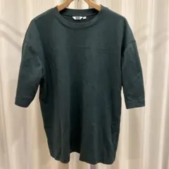UNIQLO U エアリズムコットンオーバーサイズTシャツ グリーン 緑色 L