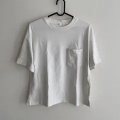 GU 白半袖 Tシャツ ポケットTシャツ 無地 ジーユー トップス M