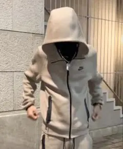 NIKE テックフリース パーカー フルジップ グレー L 廃盤モデル
