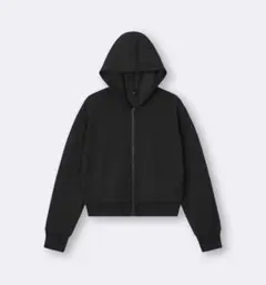 GU UVカット　フード付きフルジップパーカー Mサイズ　ブラックのサムネイル