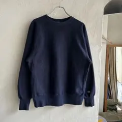 90S USA製 champion 目なし ネイビー リバースウィーブ