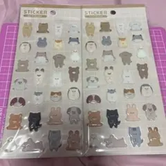 セリアぷくぷくあにまるSTICKER 2シートセット