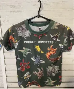120cm ポケモン 半袖Tシャツ 虫ポケモン グリーン 緑 120センチ 古着