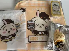 ココス　ちいかわ　うさぎ　コンプリート　巾着ミニタオルスライドケースソフビ人形