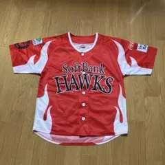 SoftBank Hawks ユニフォーム 赤/白　Sサイズ