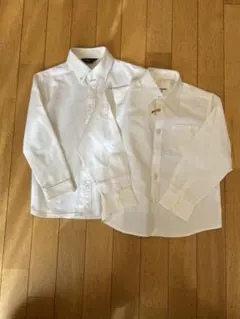 【COMME CA ISM 】長袖シャツ 120A 110ホワイト2点セット