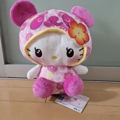 新品タグ付】パンダハローキティ ハイビスカスBIGぬいぐるみ【2種