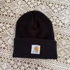 Carhartt ブラックニット帽 ワンサイズ