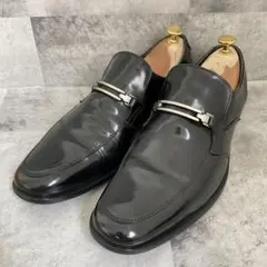 REGAL リーガル ビットローファー Y523 ブラック プレーントゥ25.5