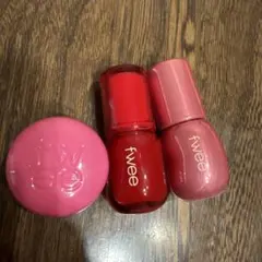 fwee リップアンドチーク　& リップグロス　3点セット