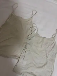 ベージュ 100%コットン キャミソール LLサイズ 肌色 綿100％