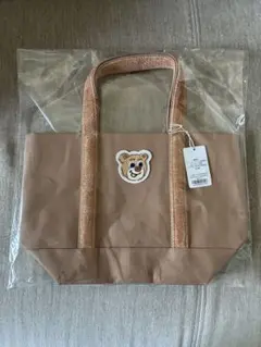 ラブラリーバイフェイラー オールドテディ　ワッペントートバッグ ベージュ　L 小