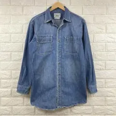 90s Ralph Lauren 白タグ ガチャポケ ワーク　デニムシャツ M