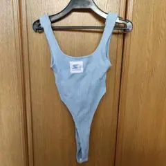 STARTER リブ編み タンクトップ 青