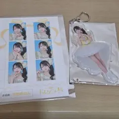 金村美玖 日向坂46 ひなこれ チャレンジくじ リボンキーホルダー 色紙