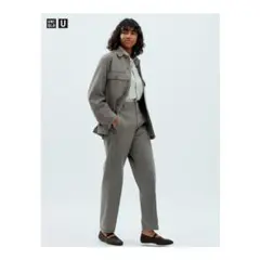 Uniqlo U デニムストレートパンツ　グレー