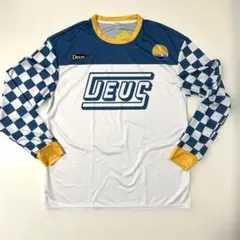 Deus モトクロスジャージ Lサイズ 未使用 青白チェッカー フラットトラックのサムネイル