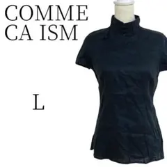 COMME CA ISM コムサイズム 黒 Tシャツ・カットソー L