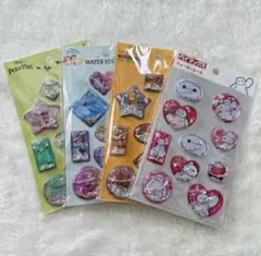 ☆ディズニーウォーターシール4点セット【新品・未開封】☆匿名配送☆送料無料☆