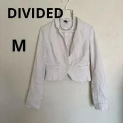 DIVIDED ホワイト テーラードジャケット