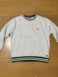 Dickies グレー リブ付きトレーナー Mサイズ