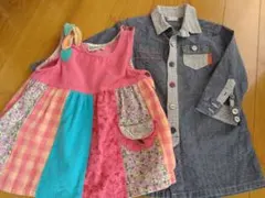 ラグマート★チュニックワンピース2点セット【90】