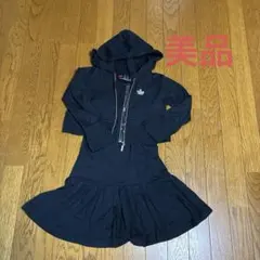 黒いフード付きラインストーン⭐️セットアップワンピース