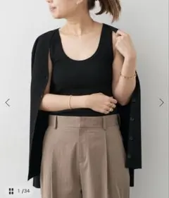 新品 DeuxiemeClasse Eloise ribタンク ブラック - メルカリ