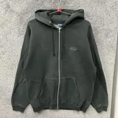 【F65】 QUIKSILVER ジップアップパーカー サイズM相当 ブラック