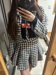千鳥柄セットアップ