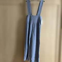 ブルー ハイウエストサロペットのサムネイル