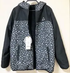 ☆新品☆ロキシー ROXY リバーシブル ボアジャケット レオパード柄×黒 XL