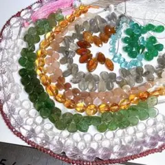 ち*マ様 クリスマスセール✨天然石ビーズの豪華なセットf34